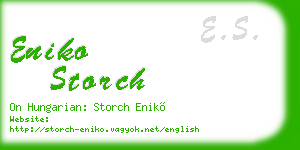 eniko storch business card